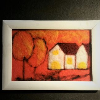 Nadelgefilztes Bild. Kleine Geschenkidee