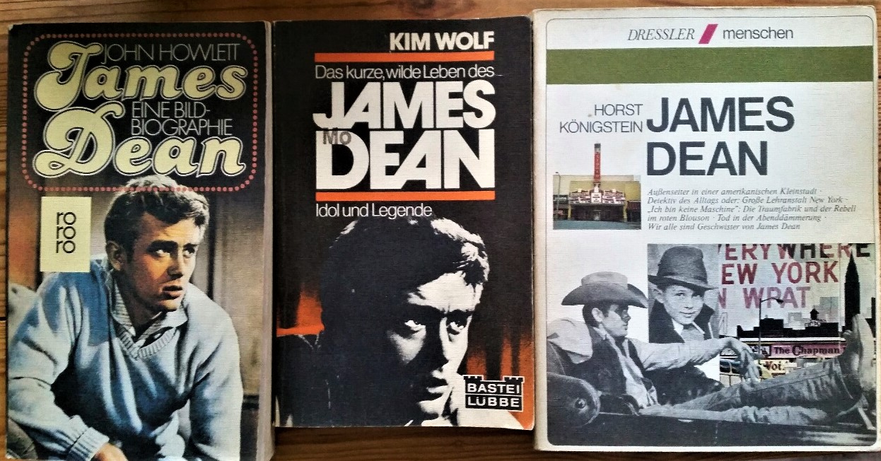 James Dean - Drei (Bild-) Biografien dreier Autoren (Kim Wolf, John Howlett, Horst Königstein)