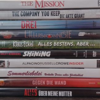 DVD - Filme aller Genres, aufgelistet nur nach dem Titel, jeweils im 10er-Pack