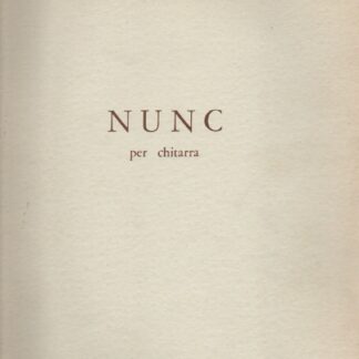Nunc per chitarra  - Goffredo Petrassi